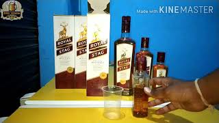 Royalstag royal stag Deluxe whisky review and unboxing test in Hindi 2020 [upl. by Nivar]