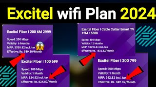 Excitel wifi Plan 2024  Excitel Broadband plan review  Excitel wifi fiber plan  excitel plan [upl. by Iaj]