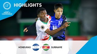 Concacaf Under17 Championship 2023 Highlights  Honduras vs Suriname [upl. by Genevra233]