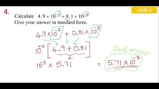 Standard Form CalculationsScientific Notation [upl. by Toni318]