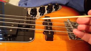 Removing the Active Boost Circuit from a Squier Jaguar Bass [upl. by Ahsyekal]