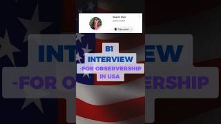 B1 Visa Interview  Applying for Observership in USA  November 2023 usavisa workvisa [upl. by Ikkela300]