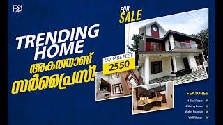 Trending Home  അകത്താണ് സർപ്രൈസ്  PUKKATTUPADY  2550 SQFT  4BHK [upl. by Noret]