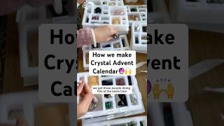 This is how we make crystal advent calendars🔮🙌 adventcalendar crystaladventcalendar [upl. by Narret]