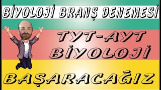 BİYOLOJİ BRANŞ DENEMESİ 3  TYT  AYT [upl. by Nanoc726]