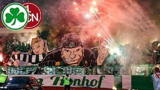 NÜRNBERG  FÜRTH 11  Choreo amp Pyro SpVgg FürthFans gegen FCN Frankenderby [upl. by Nylzor]