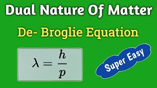 De  Broglie Equation  Structure Of Atom  Class 11th  JEE  NEET  Shravan Sir Chemistry [upl. by Ahmar869]