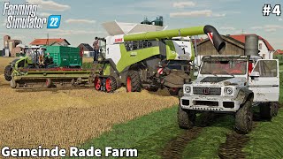 Covering Enclosures With Straw amp Feeding Animals Wheat Harvesting│Gemeinde Rade│FS 22│Timelapse4 [upl. by Yrohcaz]