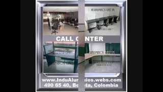 ★ Bogota ★ Modulos Call Center Cabinas Internet Telefonicas ★ INDUALUMINIOS COLOMBIA [upl. by Vitkun465]