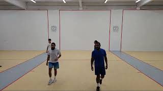 Zerega Indoors  Dboy amp Tyshawn vs Long amp Syed  Doubles Filmed By Handball United  11272023 [upl. by Gurl]