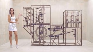 a HUGE interactive MARBLE MACHINE [upl. by Ahsikit130]