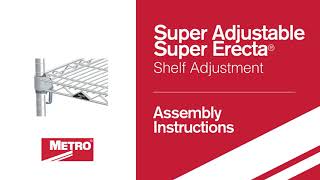 Assembly  Super Adjustable Super Erecta Shelf Adjustment [upl. by Ardnuahc117]