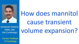 How does mannitol cause transient volume expansion [upl. by Liebman]