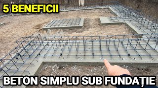 5 beneficii ale betonului de egalizare sub talpa fundatiei [upl. by Nosrac]