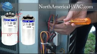 How to replace a Capacitor  HVAC AC Capacitor Replacement [upl. by Maclaine]