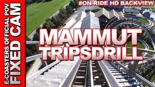 Mammut  Tripsdrill Erlebnispark  OnRide Back View ECam HD [upl. by Nage]