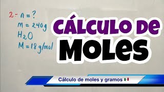 Cálculo de MOLES rápido y fácil [upl. by Retsbew]