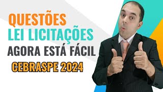 Concurso TSE UNIFICADO 2024  NOVA LEI LICITAÇÕES FÁCIL DE SER ENTENDIDO  QUESTÕES CEBRASPE CESPE [upl. by Genisia]