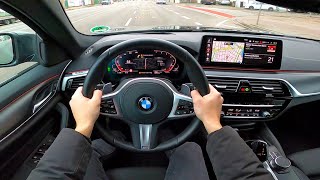 2022 BMW 5 series 530i Touring M Sport G31  pov test drive [upl. by Shaylynn]