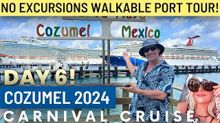 Carnival cruise to Cozumel Mexico cruise port 2024 [upl. by Lrigybab]