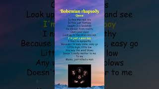 Queen  Bohemian Rhapsody Lyrics shorts [upl. by Anatnas]