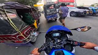 Autorickshaw traffic in Rangpur city RANGPUR [upl. by Acinonrev]