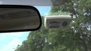 How to Mount APPLY Alternative Transponder Sticker on Windshield for Tolls Tollbooth SunPass EZ Pass [upl. by Shellie]