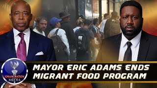 NYC Mayor Eric Adams Ends Debit Card Program That Gave Free Food To Migrants [upl. by Arratahs911]