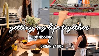 GETTING MY LIFE TOGETHER  Commissions organisation dépicerie amp haul de décoration [upl. by Ttocserp]