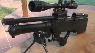 Homemade pre charged air rifle airsoft gun sniper rifle [upl. by Lynad]