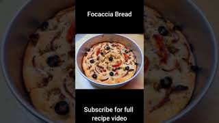 Focaccia Bread Recipe  Homemade focaccia Bread shorts [upl. by Rehpinej]