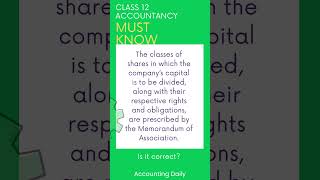 Class 12  Accountancy  MustKnow Matters CBSE ICSE NIOS  Issue of Share Capital [upl. by Umberto]