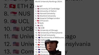 World University Rankings 2024 Top 10 Universities Revealed [upl. by Vivyan]