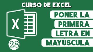 Como Poner la Primera Letra en Mayuscula en Excel [upl. by Origra]