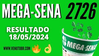 🍀 Resultado MegaSena 2726 [upl. by Stacy]