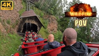 Wildfire POV Back Row 4K 60FPS Kolmarden Zoo RMC Wooden Coaster  NonCopyright [upl. by Aenyl]