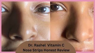 DRRashel Nose Pore Strips Honest  Live Review  How to remove blackheads amp white heads [upl. by Erbua762]