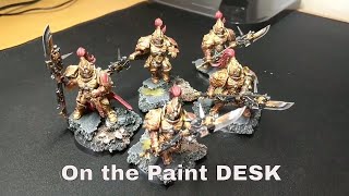 On the Paint DESK EP 1 Adeptus Custodes Custodian Guard [upl. by Nichy107]