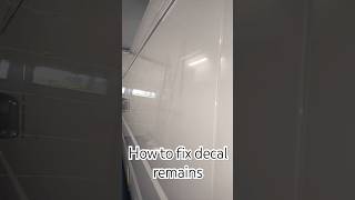 How to fix decal remains on your car diy cardetailing cars [upl. by Fitzsimmons]