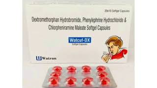 Watcuf DX Softgel Capsules DextromethorphanHydrobromide Phenylephrine Hydrochloride Chlorpheniramine [upl. by Are]