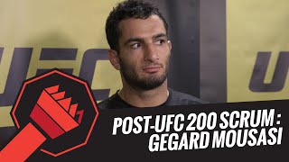 UFC 200 Postfight scrum with Gegard Mousasi [upl. by Bellina]