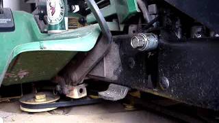 JOHN DEERE HYDRO 165 oil change and drive [upl. by Prisca179]