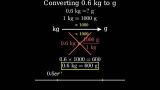 How to Convert 06 Kilograms to Grams 06kg to g [upl. by Dlorej71]