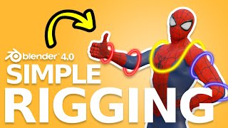 Amazingly EASY Way To Rig Characters in Blender 41 [upl. by Kevyn]