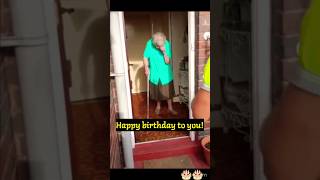 ❤Garbage man surprises this lady on her 100th birthday🎂 Subscribe To The Channel For More❤ shorts [upl. by Ycnay]