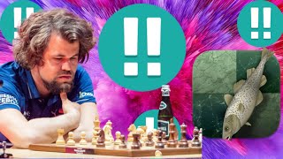 Brilliant Stockfish vs Magnus Carlsen chess game 16 [upl. by Katrina660]