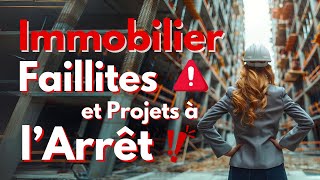 Immobilier  Faillites et Projets à l’Arrêt [upl. by Yaf729]