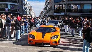 Koenigsegg CCXR Shuts Down Knokke During The Zoute Grand Prix 2024 [upl. by Arawaj546]