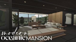 Bloxburg  Modern Oceanic Mansion  House Build [upl. by Nylyaj896]