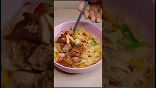 This tagliatelle pasta tasted so good pastarecipe pasta dailyvlog recipes recipesshorts [upl. by Nirrad27]